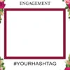 Rose Engagement Selfie Frame - 115cm X 80cm -Lifesizecutouts rose engagement lge corflute 2