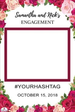 Rose Engagement Selfie Frame Small - 90cm X 60cm