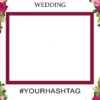 Rose Wedding Selfie Frame - 115cm X 80cm