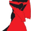 Silhouette - Dancers With Colour - Dance Party Theme Cardboard Cutout 0105 -Lifesizecutouts silhouette dancers in colour red 0105