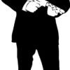 Gangster Silhouette 001 Cardboard Cutout