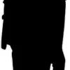 Soldier Silhouette Face Right 040 Cardboard Cutout -Lifesizecutouts soldier silhouette face right cutout 040