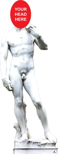 Statue Of David 277 Head Swap Cardboard Cutout
