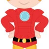 Superhero Boy 008 Cardboard Cutout -Lifesizecutouts superhero boy 008 iron man pose a web