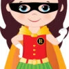 Superhero Girl 004 Cardboard Cutout -Lifesizecutouts superhero girl 004 robin girl pose b web