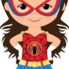 Superhero Girl 007 Cardboard Cutout -Lifesizecutouts superhero girl 007 spider woman pose a web