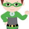 Superhero Boy 002 Cardboard Cutout -Lifesizecutouts superheroboy 002 green lantern pose c web
