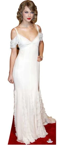 Taylor Swift In White 482 Lifesize Cutout
