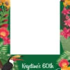 Tropical Selfie Frame - 115cm X 80cm -Lifesizecutouts tropical selfie frame lge corflute ref 1