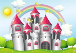 Princess Castle Backdrop Banner - 2m H X 3m W
