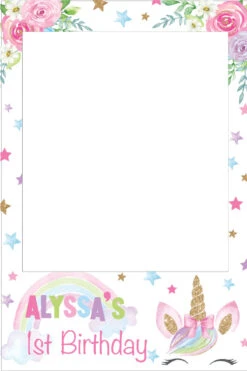 Unicorn Rainbow 300 Selfie Frame - 90cm X 60cm