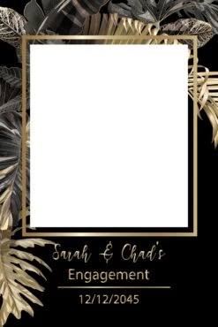 Wild Leaves 887 Selfie Frame Small - 90cm X 60cm