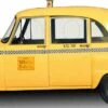 Yellow Taxi Cardboard Cutout -Lifesizecutouts yellow taxi with gradient single panel
