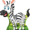 Zebra Cardboard Cutout 604 -Lifesizecutouts zebra cartoon 004 1200 x 1100